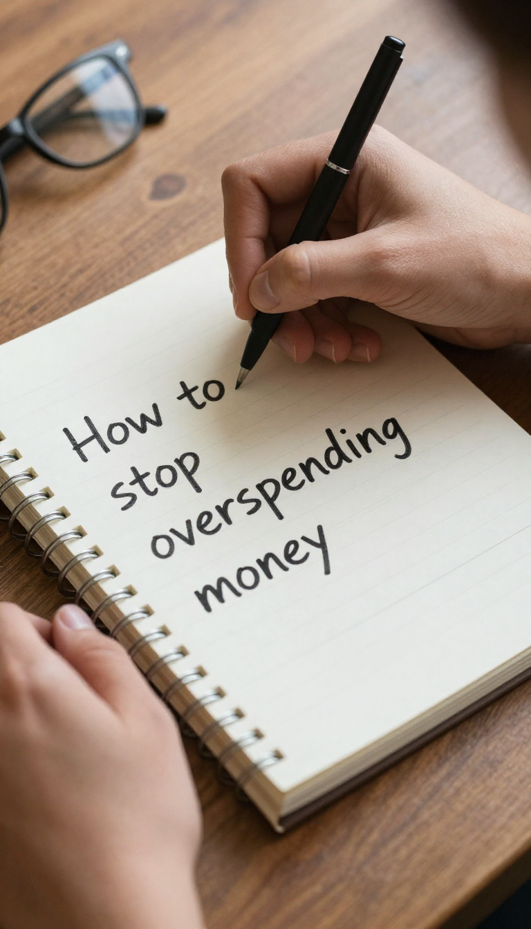 For Clarity in understanding the article's intention on how to stop overspending Money